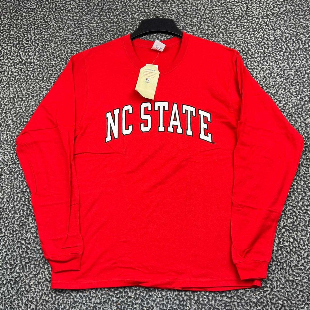 NC State Wolfpack Shirt Men Medium American Threads The Game Long Sleeve New M